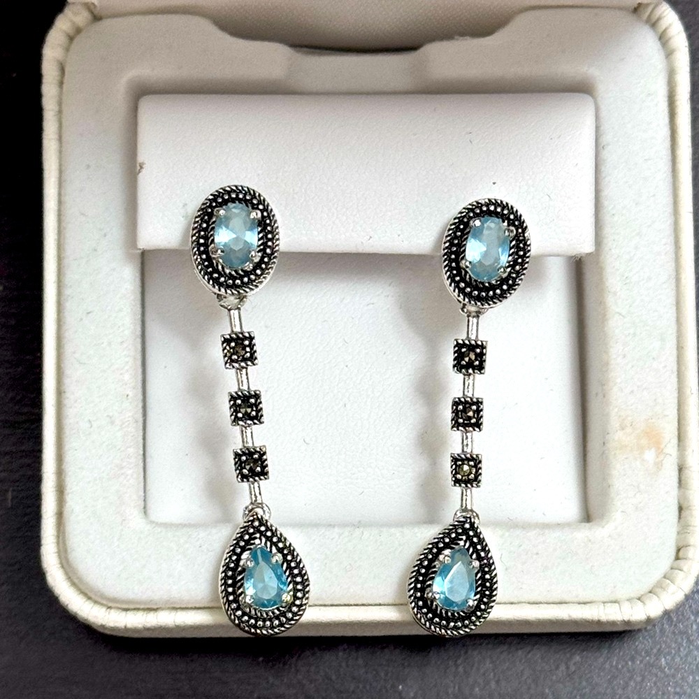 Le Vieux Swarovski Marcasite Jewelry Set - Picture 4 of 4